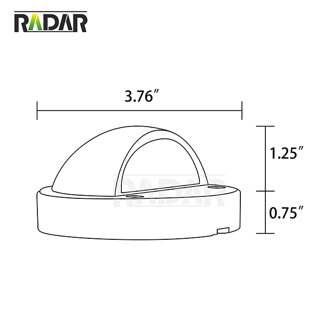 RDL-8306-BBR Lampe de terrasse extérieure en bronze étanche