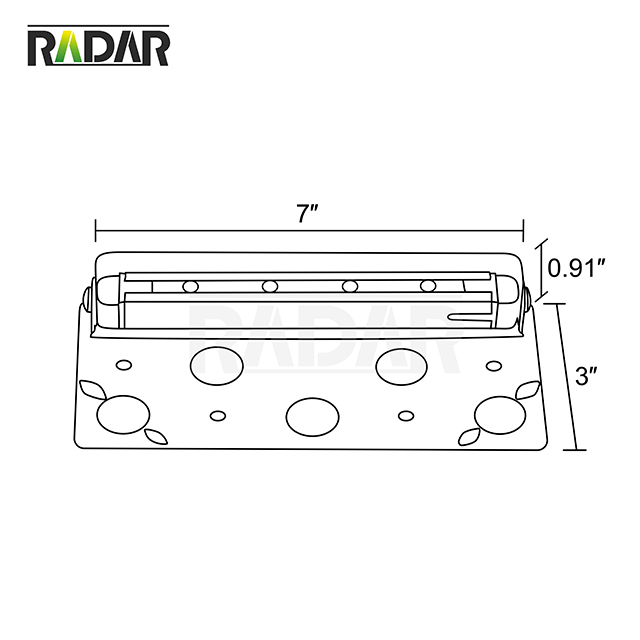 RHL-8501R-ABZ Lampe décorative à DEL en laiton coloré Hardscape