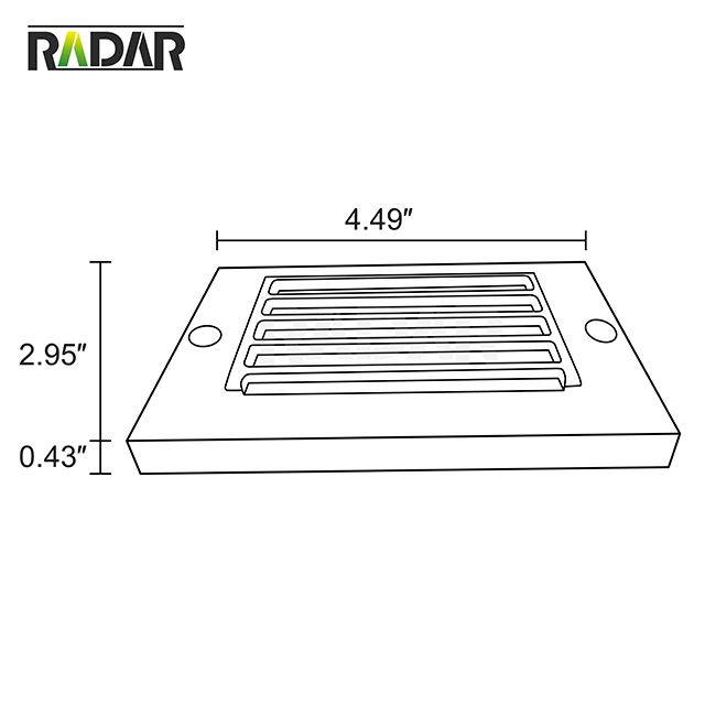 RSL-8301-LED Smart Lampe de marche à LED basse tension encastrée